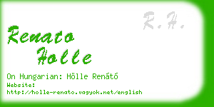 renato holle business card