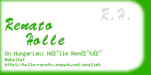 renato holle business card